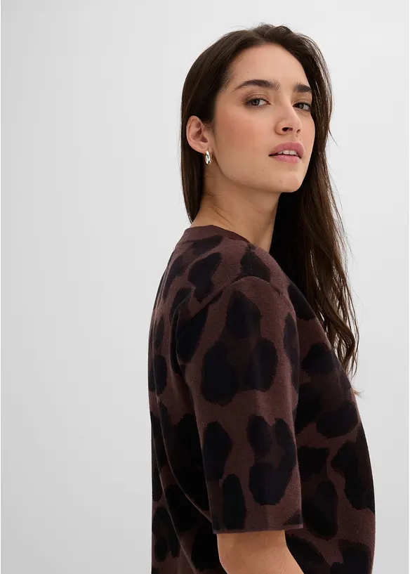 Maglione con motivo a jacquard, bonprix