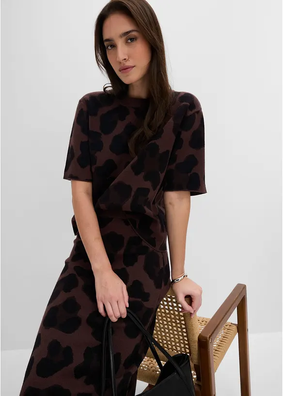 Maglione con motivo a jacquard, bonprix