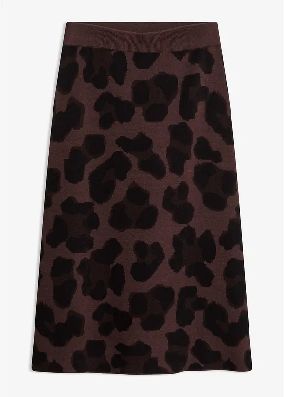 Gonna di maglia con motivo jacquard, bonprix