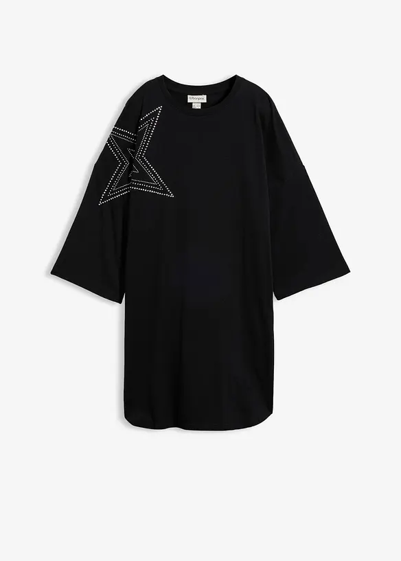 Maglia lunga oversize in puro cotone biologico, bonprix