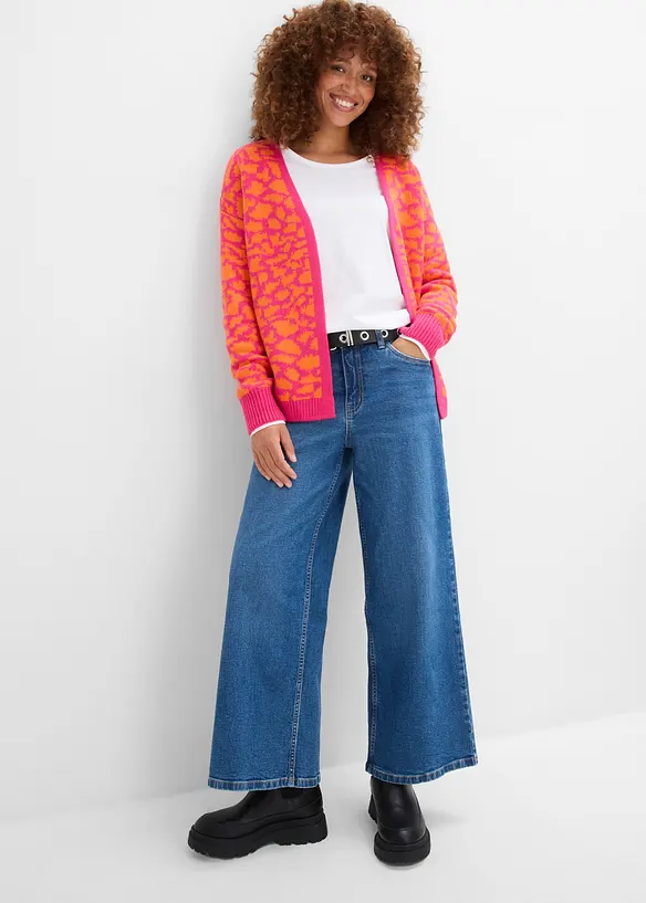 Cardigan ampio in maglia grossa, bonprix