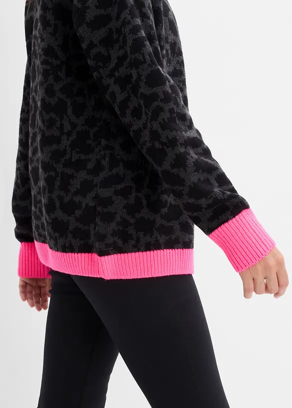 Cardigan ampio in maglia grossa, bonprix