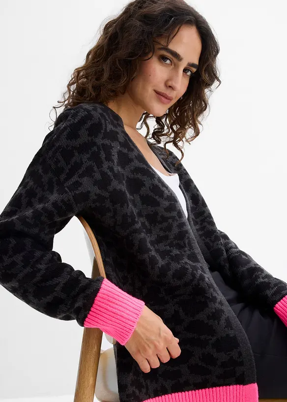 Cardigan ampio in maglia grossa, bonprix
