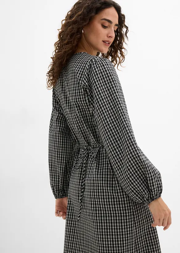 Abito midi a quadri, bonprix