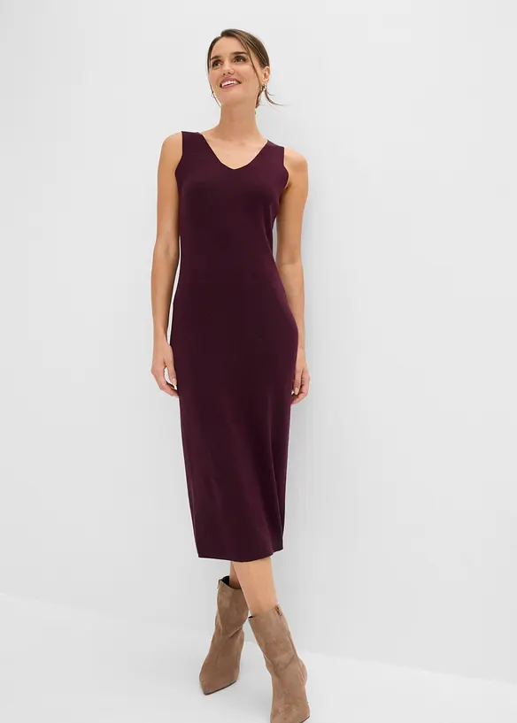 Abito in maglia e maglione abbinato (set 2 pezzi), bonprix
