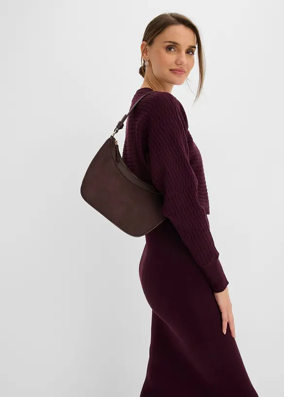 Abito in maglia e maglione abbinato (set 2 pezzi), bonprix