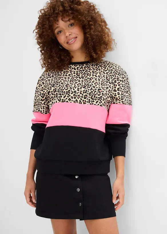 Felpa in misto cotone, bonprix