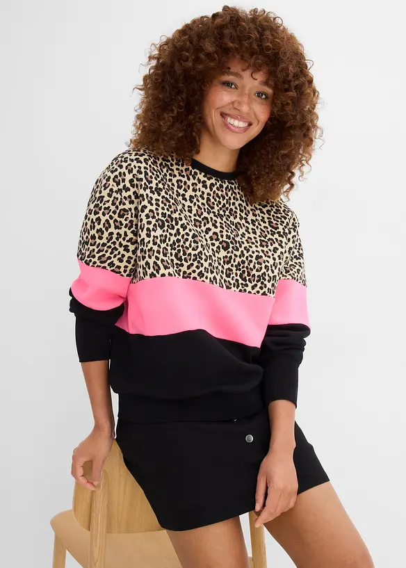 Felpa in misto cotone, bonprix