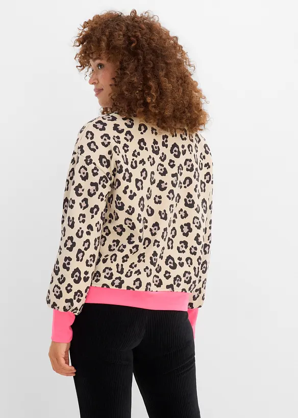 Felpa in misto cotone, bonprix