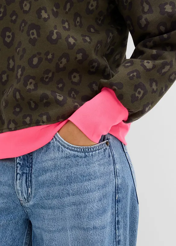 Felpa in misto cotone, bonprix