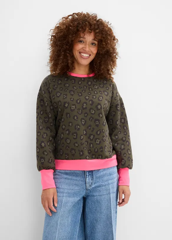 Felpa in misto cotone, bonprix