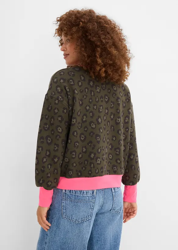 Felpa in misto cotone, bonprix