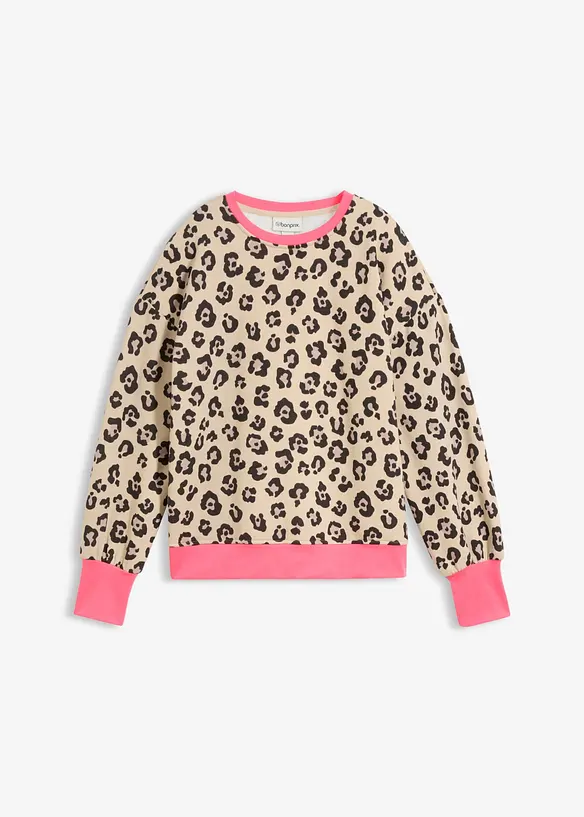 Felpa in misto cotone, bonprix