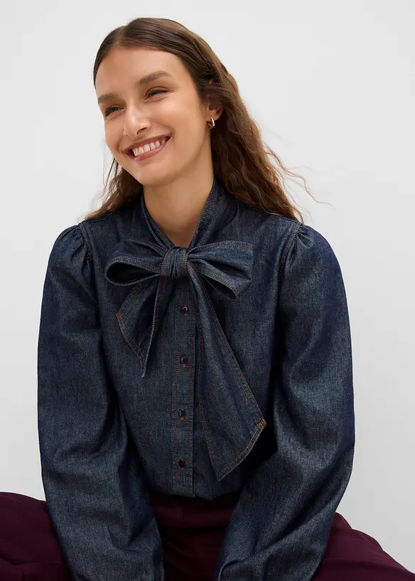 Camicia di jeans in cotone biologico, bonprix