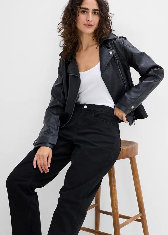 Pantaloni barrel in misto cotone, bonprix