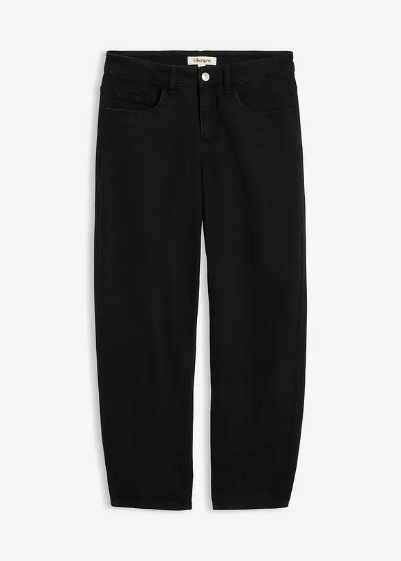 Pantaloni barrel in misto cotone, bonprix