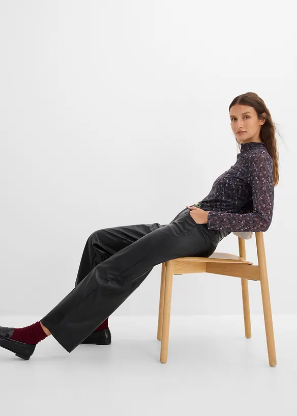 Maglia a maniche lunghe in fine mesh, bonprix