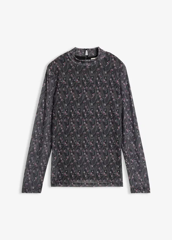 Maglia a maniche lunghe in fine mesh, bonprix