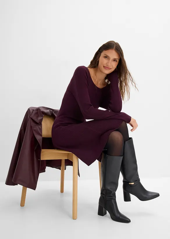 Abito in maglia di misto viscosa, bonprix