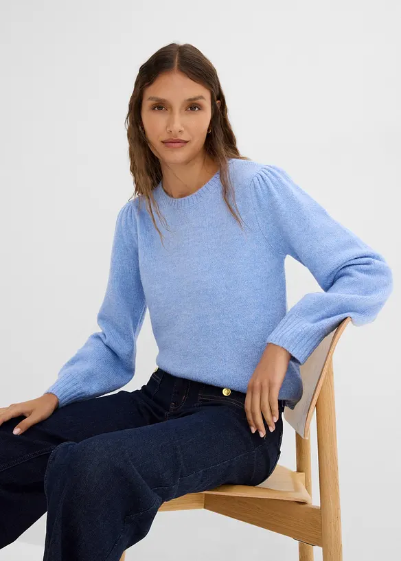 Maglione con maniche a sbuffo, bonprix