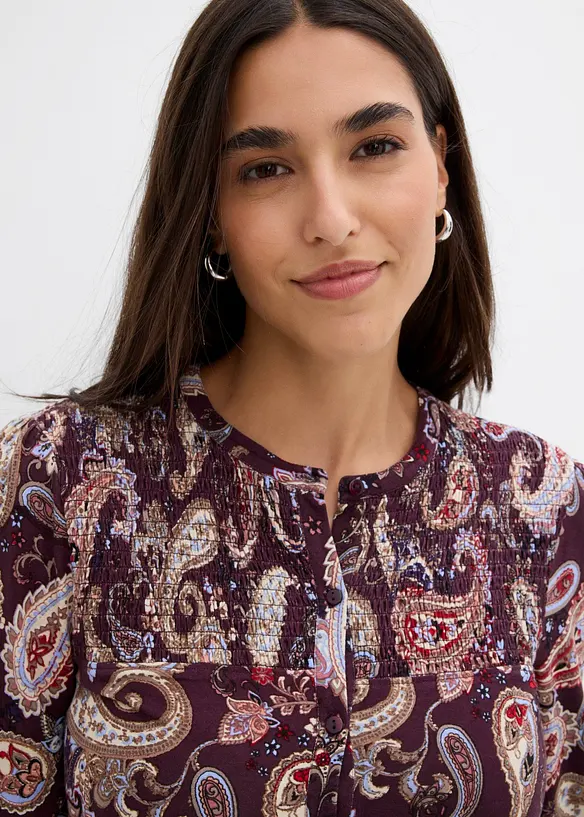 Maglia a maniche lunghe in viscosa morbida, bonprix