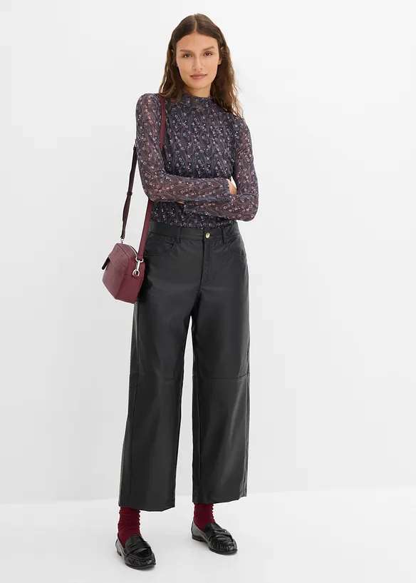 Maglia a maniche lunghe in fine mesh, bonprix