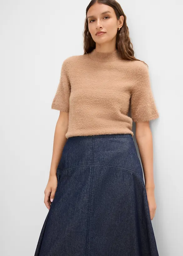 Gonna di jeans in cotone biologico, bonprix