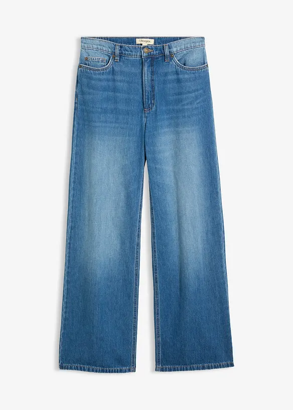 Jeans wide leg, vita alta, bonprix