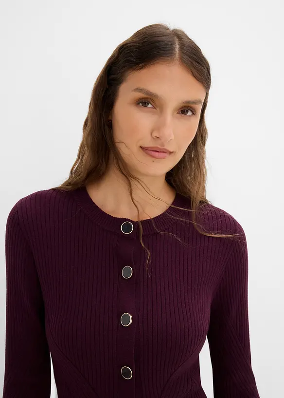 Cardigan in filato fine di misto viscosa, bonprix