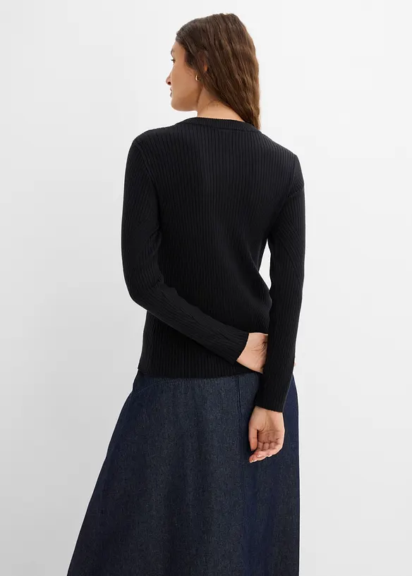 Cardigan in filato fine di misto viscosa, bonprix