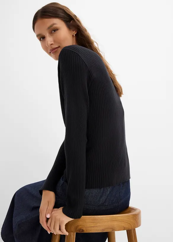 Cardigan in filato fine di misto viscosa, bonprix