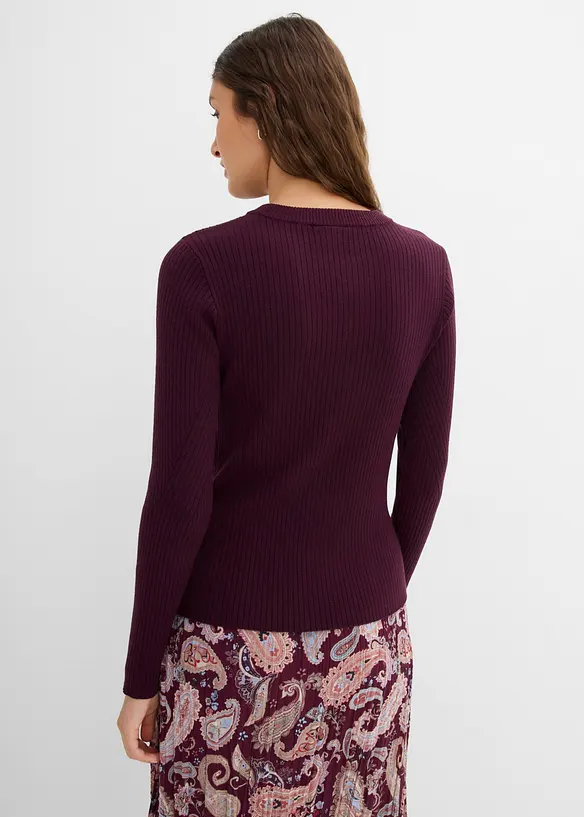 Cardigan in filato fine di misto viscosa, bonprix