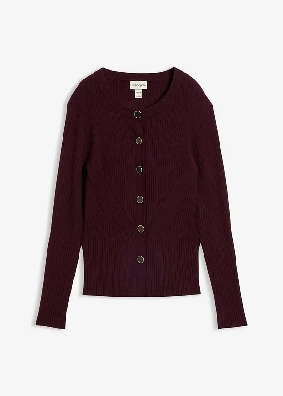 Cardigan in filato fine di misto viscosa, bonprix