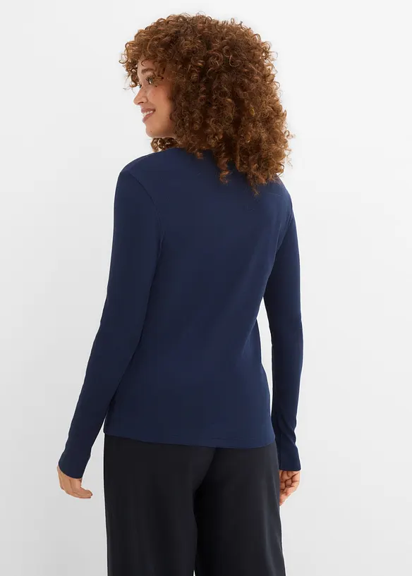 Maglia a costine in puro cotone biologico (pacco da 5), bonprix