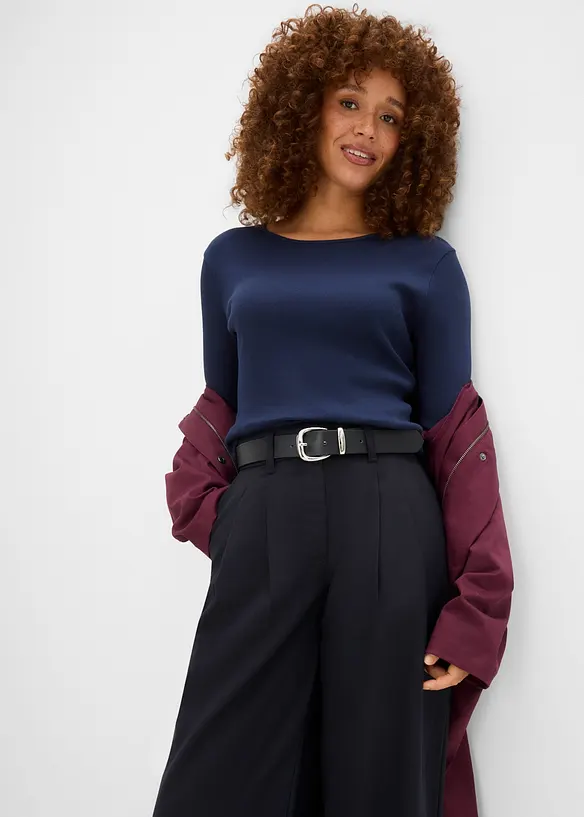 Maglia a costine in puro cotone biologico (pacco da 5), bonprix