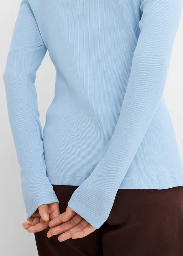 Maglia a costine in puro cotone biologico (pacco da 5), bonprix
