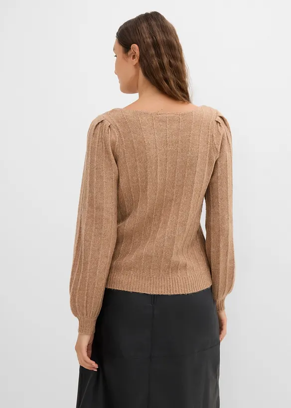 Maglione con maniche a sbuffo, bonprix