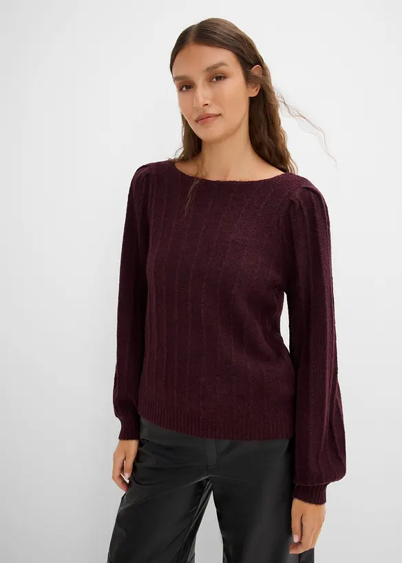 Maglione con maniche a sbuffo, bonprix