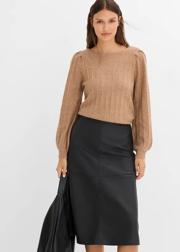 Maglione con maniche a sbuffo, bonprix