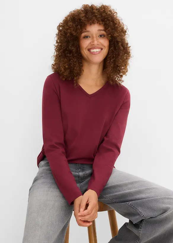 Maglia a maniche lunghe (pacco da 5), bonprix