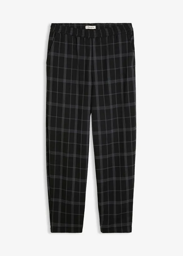 Pantaloni barrel in misto viscosa morbido, bonprix