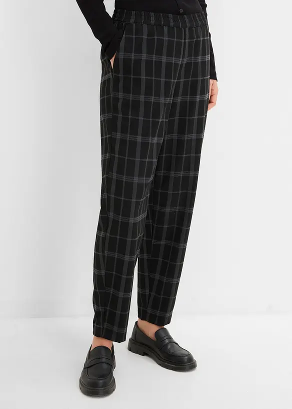 Pantaloni barrel in misto viscosa morbido, bonprix