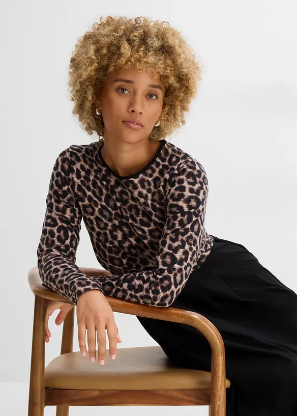 Abito midi in jersey di cotone, bonprix