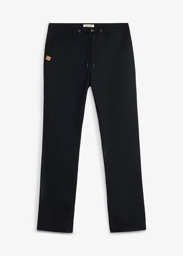 Pantaloni chino elasticizzati con gambe larghe classic fit, straight, bonprix