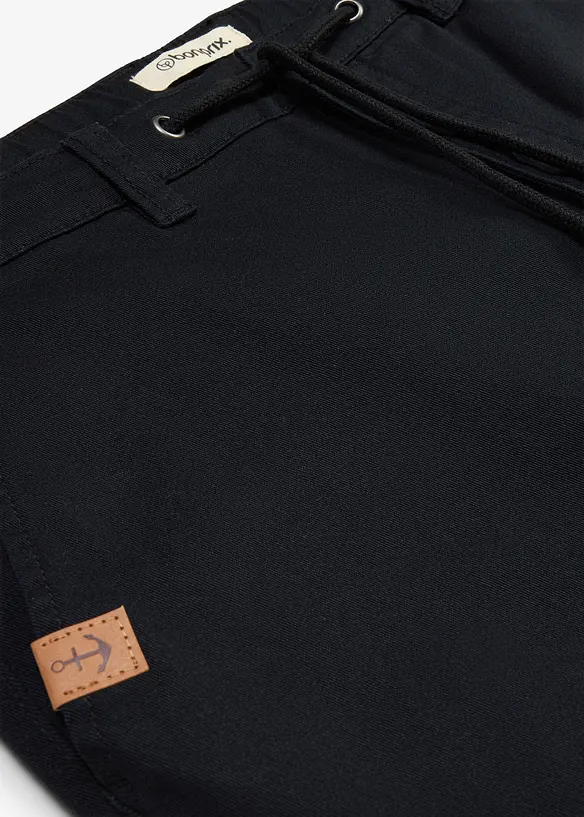 Pantaloni chino elasticizzati con gambe larghe classic fit, straight, bonprix