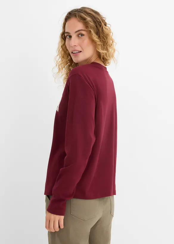 Maglia a maniche lunghe in cotone biologico pesante, bonprix