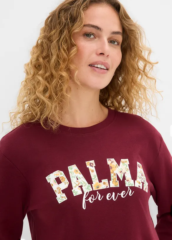 Maglia a maniche lunghe in cotone biologico pesante, bonprix