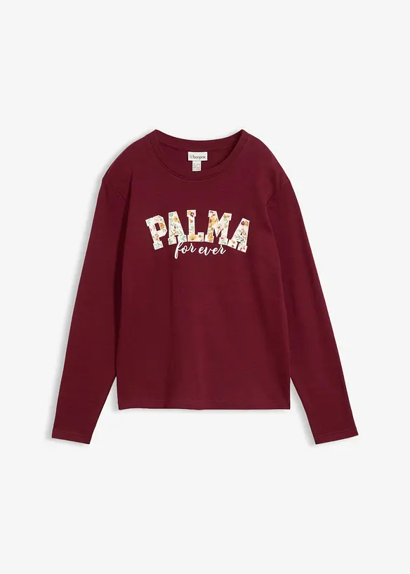 Maglia a maniche lunghe in cotone biologico pesante, bonprix