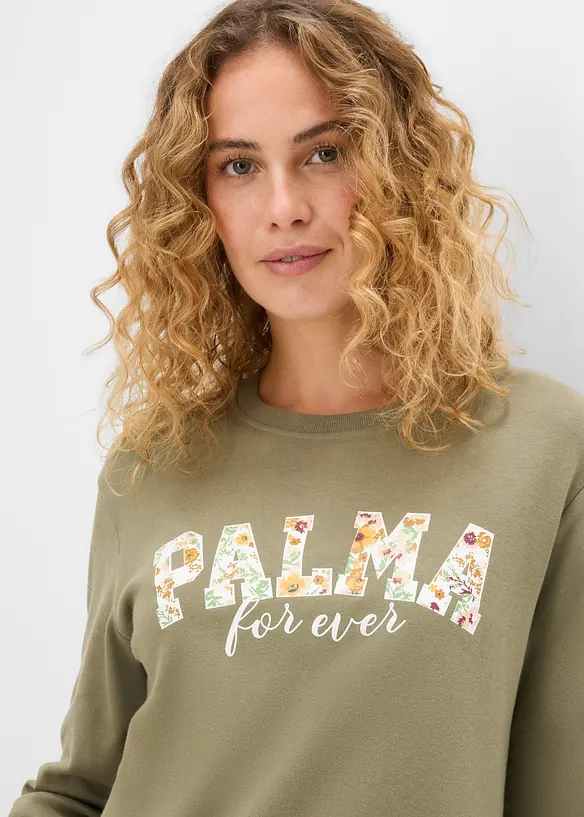 Maglia a maniche lunghe in cotone biologico pesante, bonprix