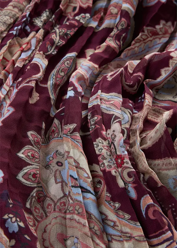 Gonna in chiffon con fantasia paisley, bonprix